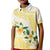 Gold And White Polynesia Plumeria Kid Polo Shirt Curves Tropical Vibes