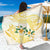 Gold And White Polynesia Plumeria Sarong Curves Tropical Vibes