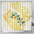 Gold And White Polynesia Plumeria Shower Curtain Curves Tropical Vibes