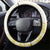 Gold And White Polynesia Plumeria Steering Wheel Cover Curves Tropical Vibes