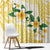 Gold And White Polynesia Plumeria Window Curtain Curves Tropical Vibes