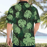 Green Hawaii Kukui Nut Lei Hawaiian Shirt Hawaiian Pattern Monstera Tropical Vibes - Polynesian Pride