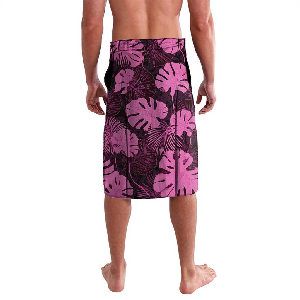 Pink Hawaii Kukui Nut Lei Lavalava Hawaiian Pattern Monstera Tropical Vibes - Polynesian Pride