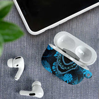 Blue Hawaii Kukui Nut Lei AirPods Case Hawaiian Pattern Monstera Tropical Vibes - Polynesian Pride