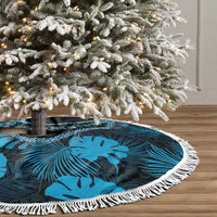 Blue Hawaii Kukui Nut Lei Tree Skirt Hawaiian Pattern Monstera Tropical Vibes LT14 - Polynesian Pride