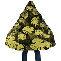 Yellow Hawaii Kukui Nut Lei Cloak Hawaiian Pattern Monstera Tropical Vibes - Polynesian Pride