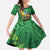 Hawaii Saint Patrick's Day Family Matching Long Sleeve Bodycon Dress and Hawaiian Shirt Funny Leprechaun With Pot Of Gold - Polynesian Tattoo