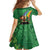 Hawaii Saint Patrick's Day Family Matching Long Sleeve Bodycon Dress and Hawaiian Shirt Funny Leprechaun With Pot Of Gold - Polynesian Tattoo