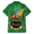 Hawaii Saint Patrick's Day Family Matching Long Sleeve Bodycon Dress and Hawaiian Shirt Funny Leprechaun With Pot Of Gold - Polynesian Tattoo