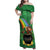 Hawaii Saint Patrick's Day Family Matching Off Shoulder Maxi Dress and Hawaiian Shirt Funny Leprechaun With Pot Of Gold - Polynesian Tattoo