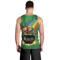 Hawaii Saint Patrick's Day Men Tank Top Funny Leprechaun With Pot Of Gold - Polynesian Tattoo LT14 - Polynesian Pride