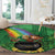 Hawaii Saint Patrick's Day Round Carpet Funny Leprechaun With Pot Of Gold - Polynesian Tattoo