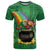 Hawaii Saint Patrick's Day T Shirt Funny Leprechaun With Pot Of Gold - Polynesian Tattoo