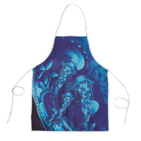 Purple Paradise Polynesia Jellyfish Apron Plumeria Polynesian Tattoo Glowing Vibes LT14 Purple - Polynesian Pride