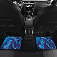 Purple Paradise Polynesia Jellyfish Car Mats Plumeria Polynesian Tattoo Glowing Vibes LT14 Set 2pcs - Back Purple - Polynesian Pride