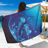 Purple Paradise Polynesia Jellyfish Sarong Plumeria Polynesian Tattoo Glowing Vibes LT14 One Size 44 x 66 inches Purple - Polynesian Pride