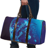 Purple Paradise Polynesia Jellyfish Travel Bag Plumeria Polynesian Tattoo Glowing Vibes LT14 - Polynesian Pride