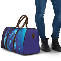 Purple Paradise Polynesia Jellyfish Travel Bag Plumeria Polynesian Tattoo Glowing Vibes LT14 - Polynesian Pride