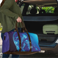 Purple Paradise Polynesia Jellyfish Travel Bag Plumeria Polynesian Tattoo Glowing Vibes LT14 - Polynesian Pride