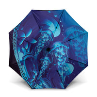 Purple Paradise Polynesia Jellyfish Umbrella Plumeria Polynesian Tattoo Glowing Vibes LT14 One Size Folded 11.42 inch Opened Diameter 37.4 inch Purple - Polynesian Pride
