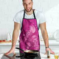 Pink Gradient Polynesia Jellyfish Apron Plumeria Polynesian Tattoo Glowing Vibes LT14 - Polynesian Pride