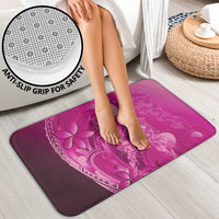 Pink Gradient Polynesia Jellyfish Bathroom Set Plumeria Polynesian Tattoo Glowing Vibes LT14 - Polynesian Pride
