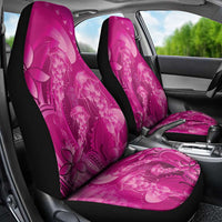 Pink Gradient Polynesia Jellyfish Car Seat Cover Plumeria Polynesian Tattoo Glowing Vibes LT14 - Polynesian Pride