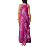 Pink Gradient Polynesia Jellyfish Family Matching Tank Maxi Dress and Hawaiian Shirt Plumeria Polynesian Tattoo Glowing Vibes