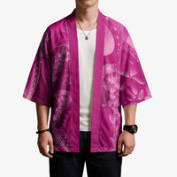 Pink Gradient Polynesia Jellyfish Kimono Plumeria Polynesian Tattoo Glowing Vibes LT14 - Polynesian Pride