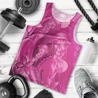 Pink Gradient Polynesia Jellyfish Men Tank Top Plumeria Polynesian Tattoo Glowing Vibes LT14 - Polynesian Pride