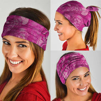 Pink Gradient Polynesia Jellyfish Neck Gaiter Plumeria Polynesian Tattoo Glowing Vibes LT14 - Polynesian Pride