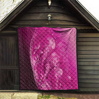 Pink Gradient Polynesia Jellyfish Quilt Plumeria Polynesian Tattoo Glowing Vibes LT14 - Polynesian Pride