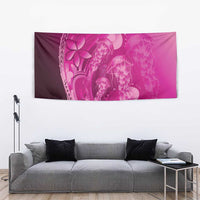 Pink Gradient Polynesia Jellyfish Tapestry Plumeria Polynesian Tattoo Glowing Vibes LT14 - Polynesian Pride