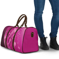 Pink Gradient Polynesia Jellyfish Travel Bag Plumeria Polynesian Tattoo Glowing Vibes LT14 - Polynesian Pride
