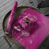 Pink Gradient Polynesia Jellyfish Wrapping Paper Plumeria Polynesian Tattoo Glowing Vibes