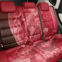 Red Gradient Polynesia Jellyfish Back Car Seat Cover Plumeria Polynesian Tattoo Glowing Vibes LT14 - Polynesian Pride