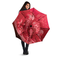 Red Gradient Polynesia Jellyfish Umbrella Plumeria Polynesian Tattoo Glowing Vibes LT14 - Polynesian Pride