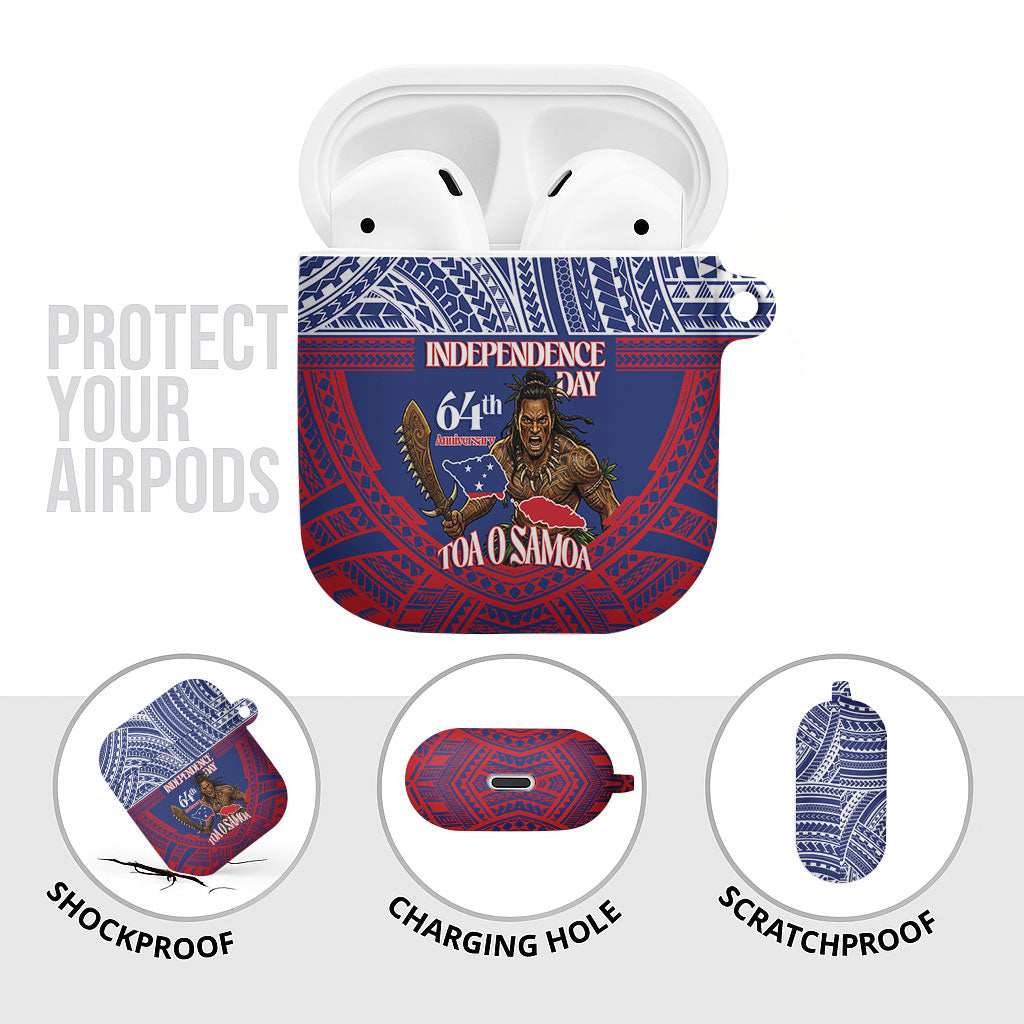 Samoa Independence Day AirPods Case 64th Anniversary Toa O Samoa LT14 - Polynesian Pride