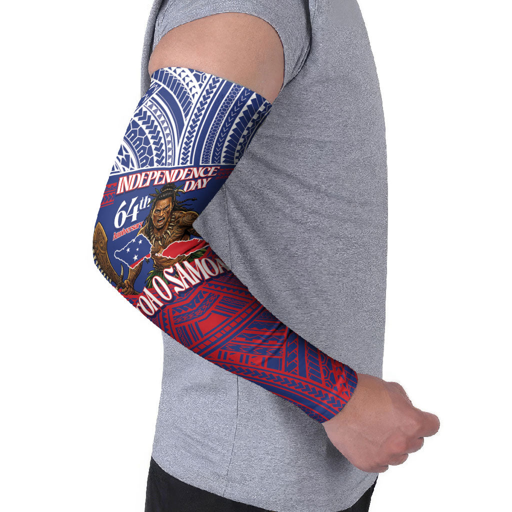 Personalised Samoa Independence Day Arm Sleeves 64th Anniversary Toa O Samoa LT14 - Polynesian Pride