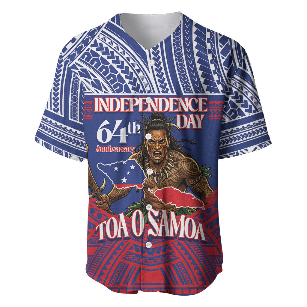 Personalised Samoa Independence Day Baseball Jersey 64th Anniversary Toa O Samoa