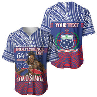 Personalised Samoa Independence Day Baseball Jersey 64th Anniversary Toa O Samoa