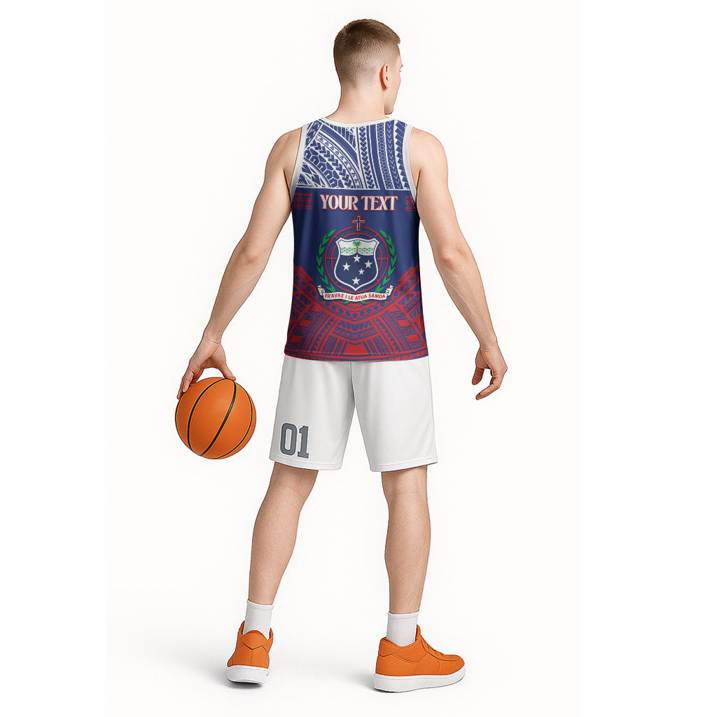 Personalised Samoa Independence Day Basketball Jersey 64th Anniversary Toa O Samoa