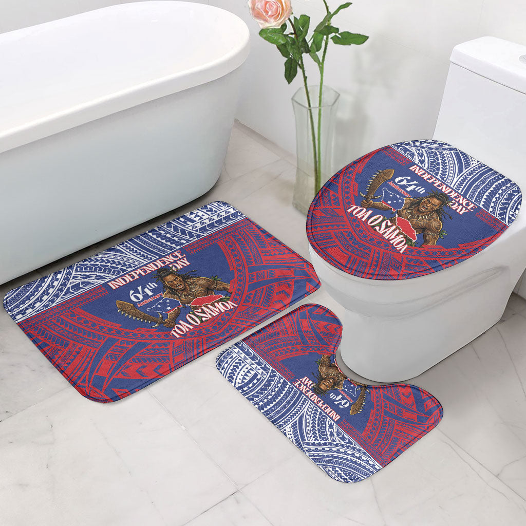 Samoa Independence Day Bathroom Set 64th Anniversary Toa O Samoa LT14 - Polynesian Pride
