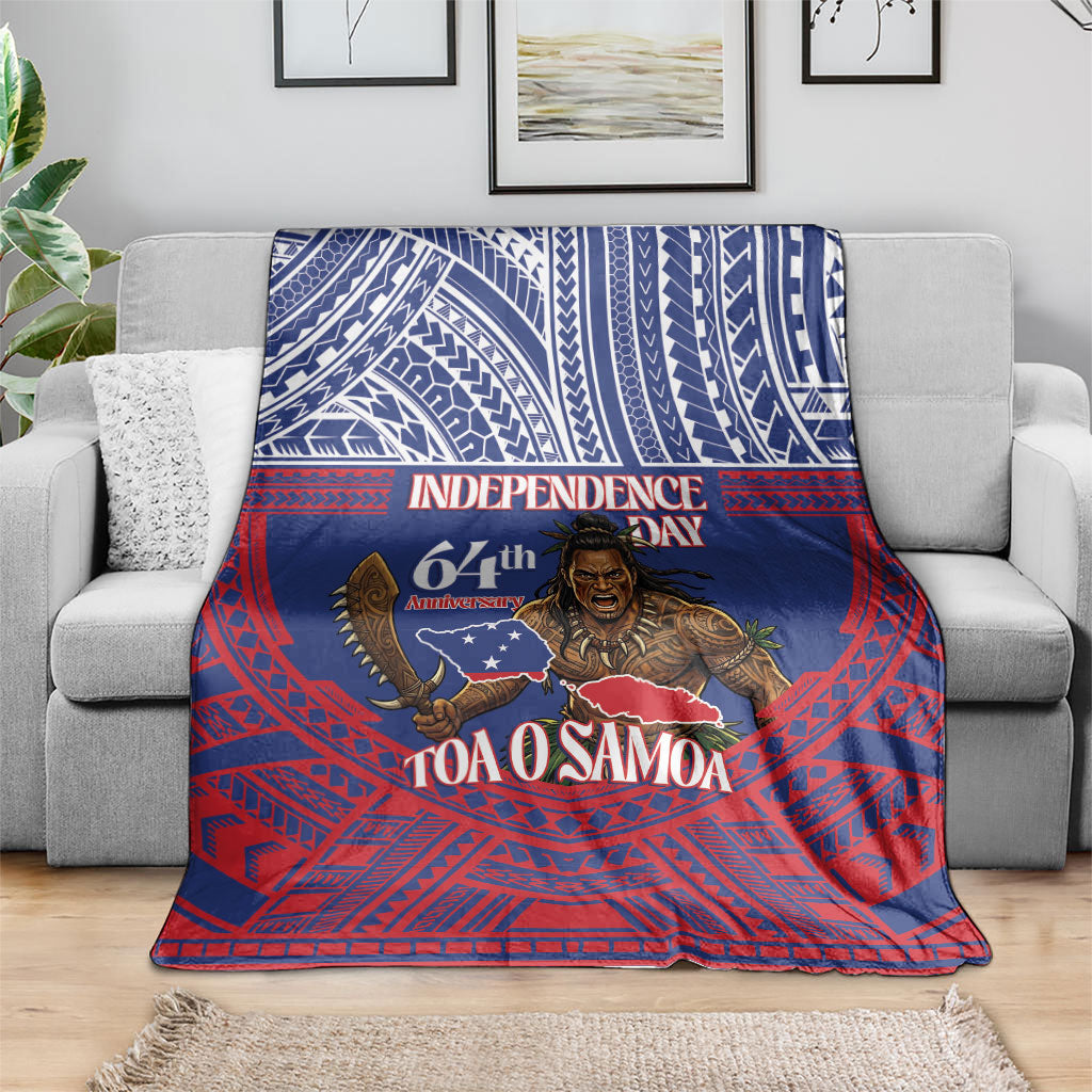 Samoa Independence Day Blanket 64th Anniversary Toa O Samoa LT14 - Polynesian Pride