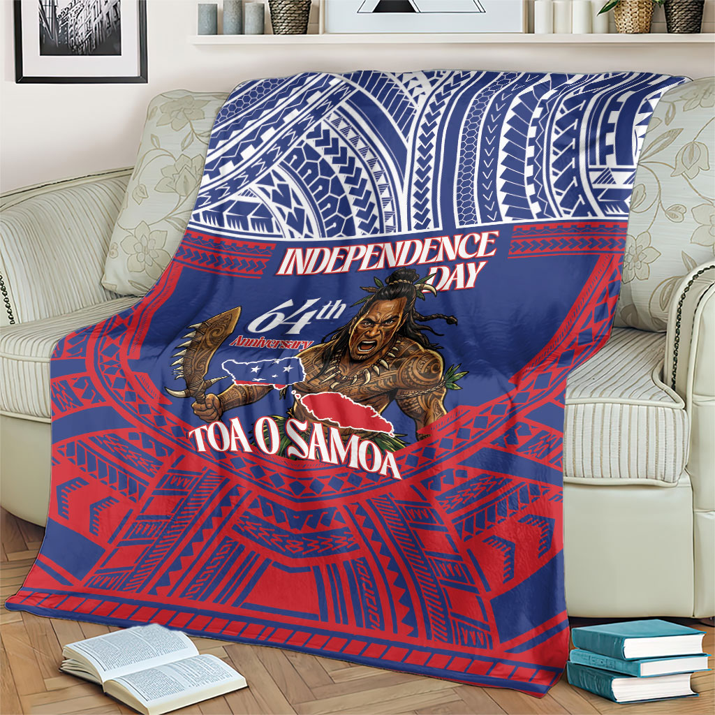 Samoa Independence Day Blanket 64th Anniversary Toa O Samoa LT14 - Polynesian Pride