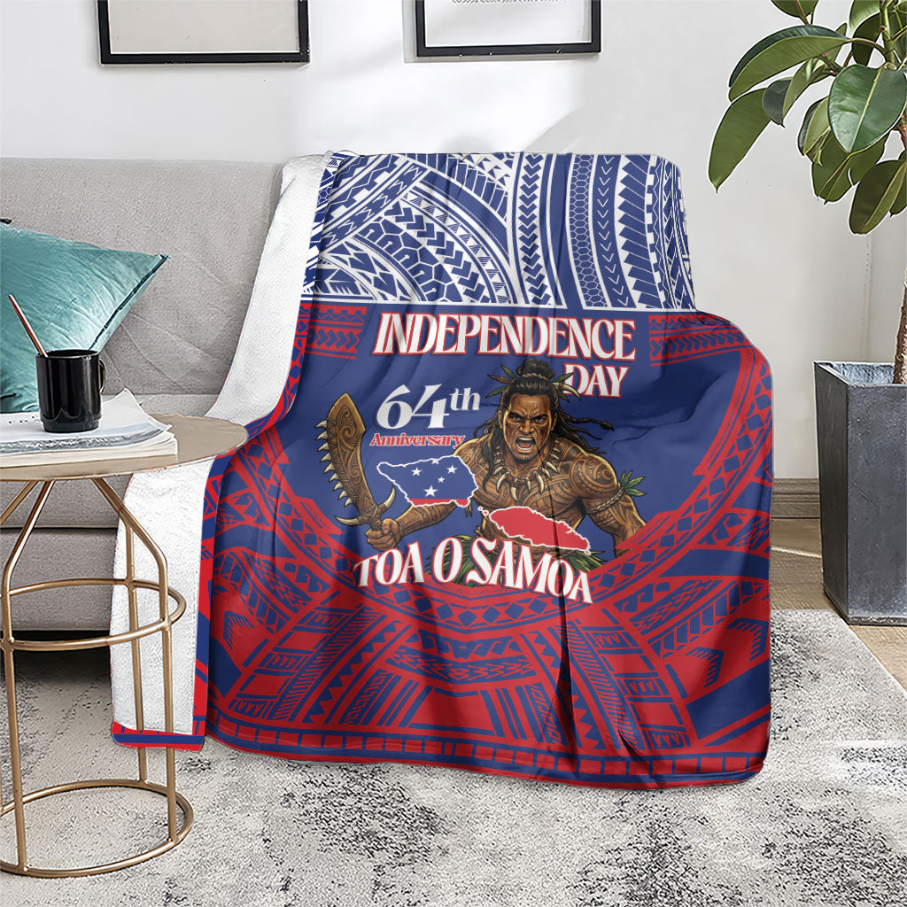 Samoa Independence Day Blanket 64th Anniversary Toa O Samoa LT14 - Polynesian Pride