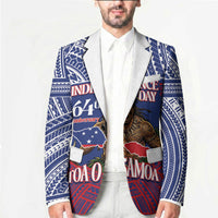 Personalised Samoa Independence Day Blazer 64th Anniversary Toa O Samoa LT14 - Polynesian Pride