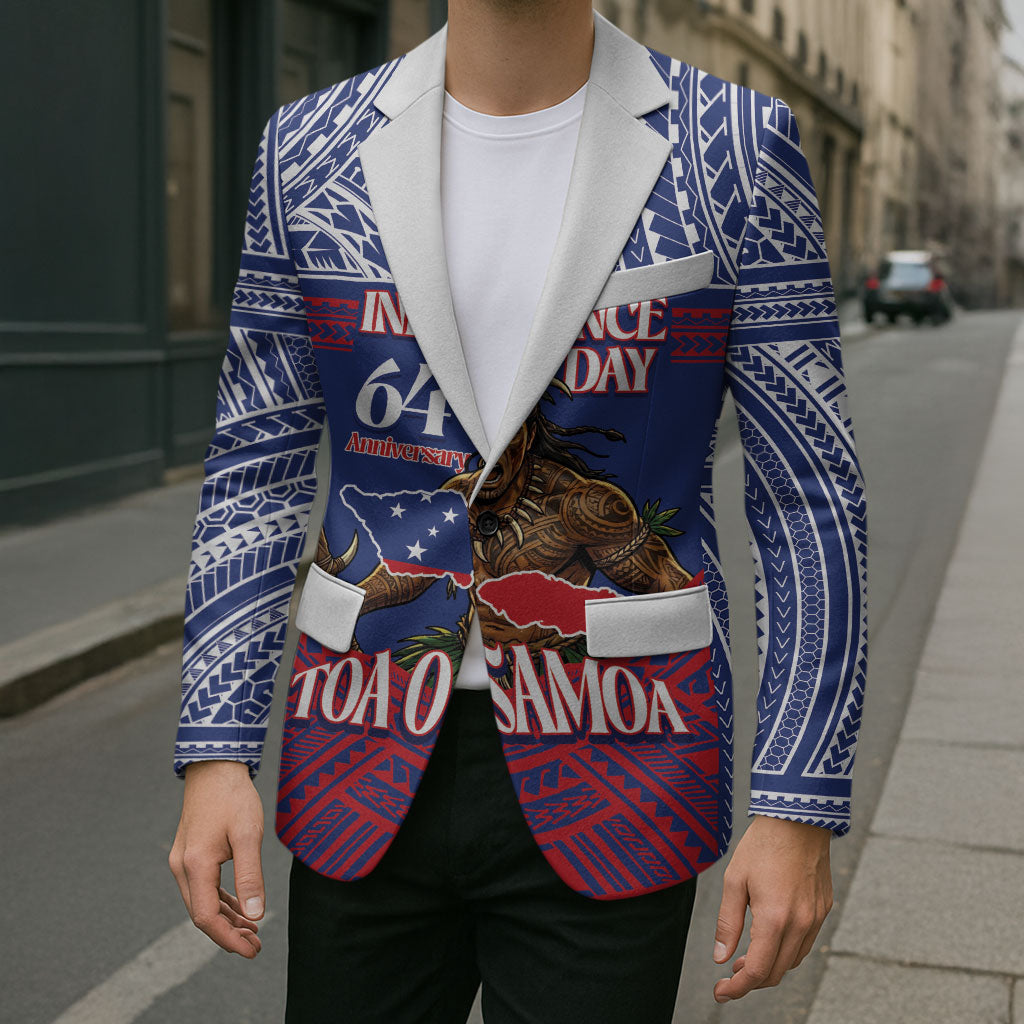 Personalised Samoa Independence Day Blazer 64th Anniversary Toa O Samoa LT14 - Polynesian Pride