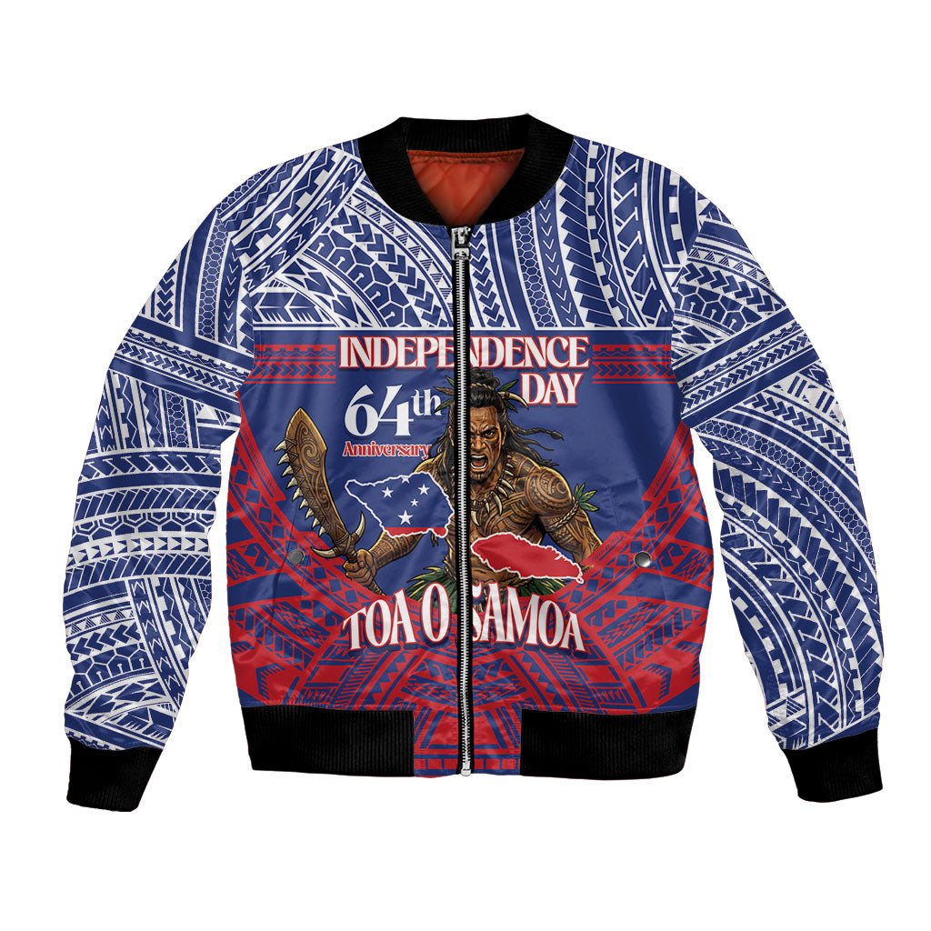 Personalised Samoa Independence Day Bomber Jacket 64th Anniversary Toa O Samoa