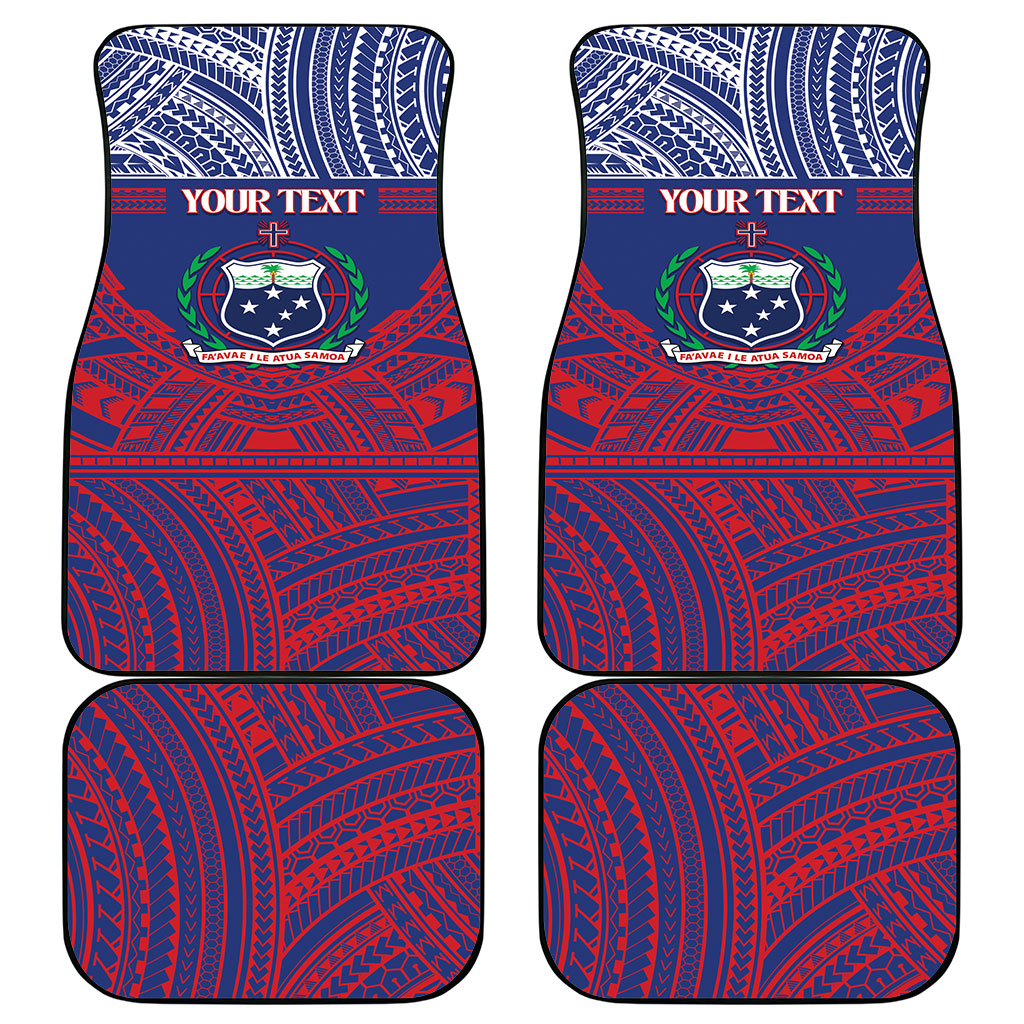 Personalised Samoa Independence Day Car Mats 64th Anniversary Toa O Samoa LT14 - Polynesian Pride